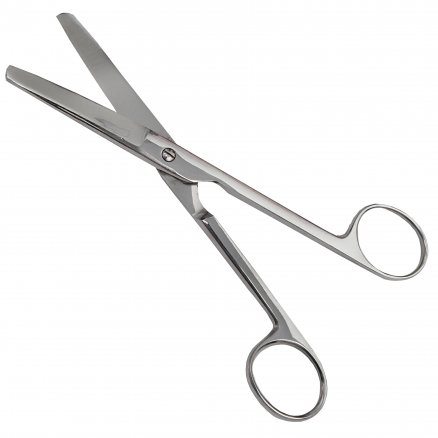 Ножиці медичні по Mayo, тупокінцеві, з твердосплавом. Довжина 17,0 см